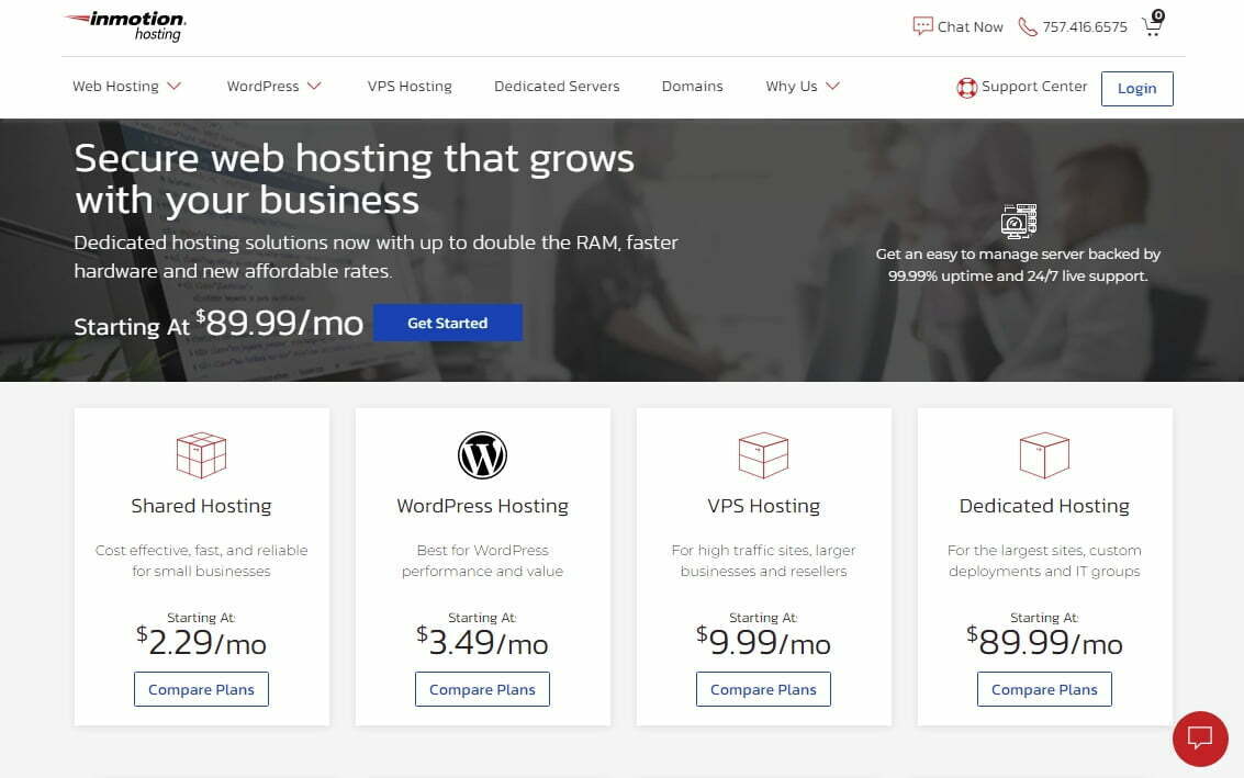 InMotion Hosting Review: Pricing, Performance & Support | Get a Worthy Web Host